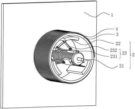 一种纺织卷绕机的绕卷装置的制作方法