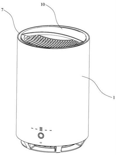 空气净化型立式蒸发加湿器的制作方法