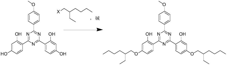 一种高纯度双-乙基己氧苯酚甲氧苯基三嗪的制备方法与流程