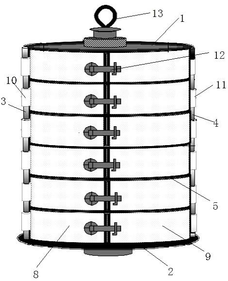 新型平开门式隔层筒缸浸泡退浆绞纱笼的制作方法