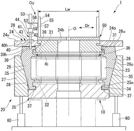 模具容器装置及轮胎硫化机的制作方法