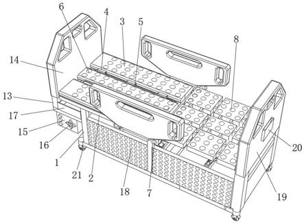 一种多角度调整的多功能医疗护理床的制作方法