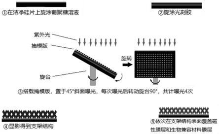 一种非手性磁控微型支架机器人及其制备方法和应用