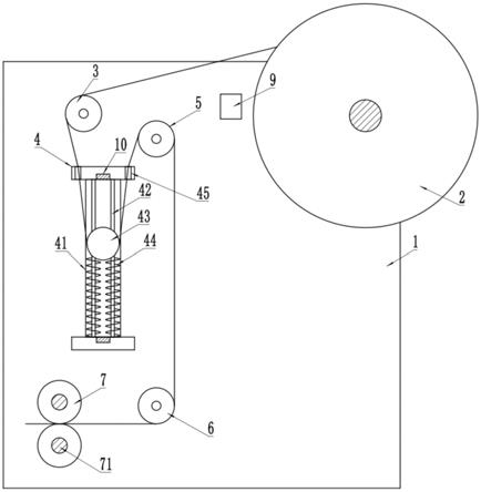 一种门帘LOGO焊接用压送装置的制作方法