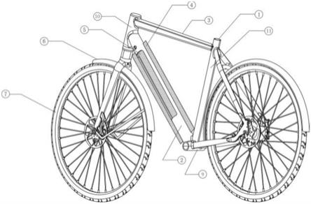 一种电动自行车的电池仓结构的制作方法
