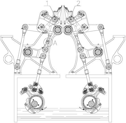 间隔织物双面贾卡经编机单双面贾卡快速切换机构的制作方法