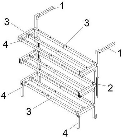 一种多用途室内可收纳的折叠花架的制作方法