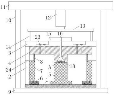 一种耐磨陶瓷合金棒浇铸用成型模具的制作方法