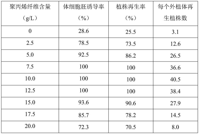 一种植物组织培养的培养基及其应用