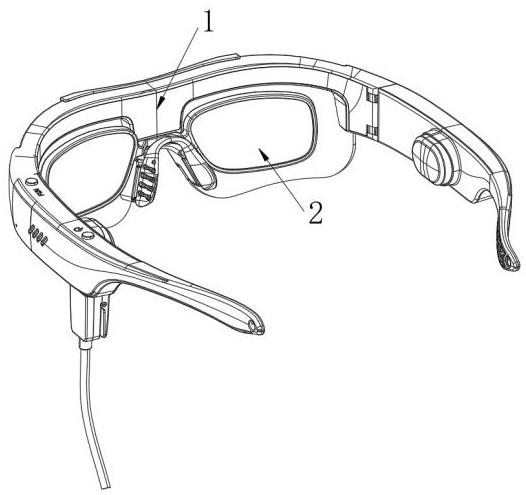 一种具有双镜片凹凸式固定智能眼镜的制作方法