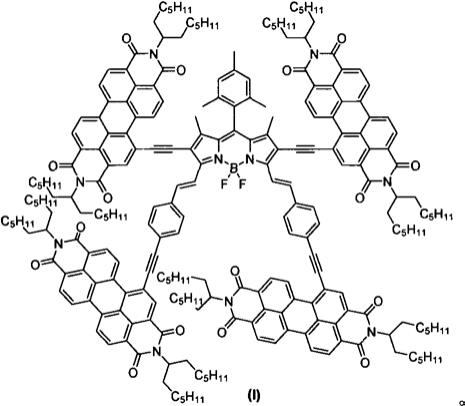 一种BODIPY桥连四苝二酰亚胺衍生物星型化合物及其制备方法