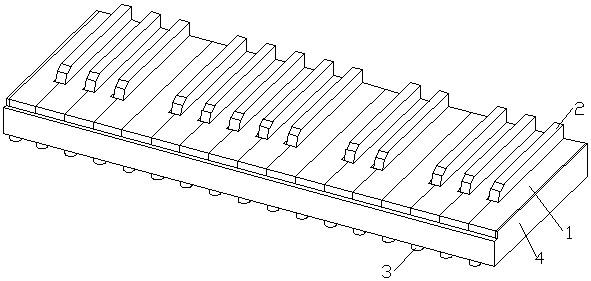 一种提高触感的儿童钢琴练习键盘