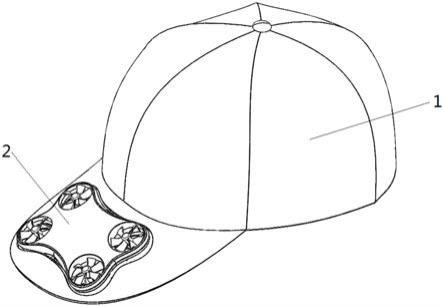 可穿戴式遮阳帽无人机
