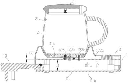 一种液体加热容器的底座和液体加热容器的制作方法