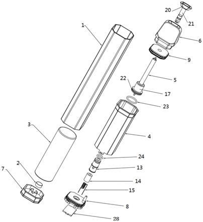 按压式油芯分离雾化装置的制作方法