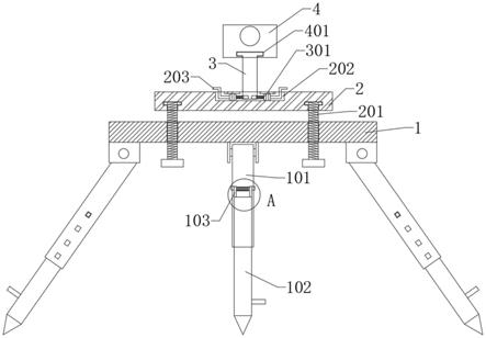 一种快速调平的建筑工程造价现场测绘装置的制作方法