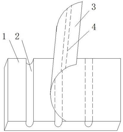 预制式弧形沟槽地暖模块板的制作方法