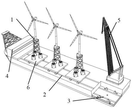 一体化机械施工船和基于该施工船的风电整机施工方法与流程