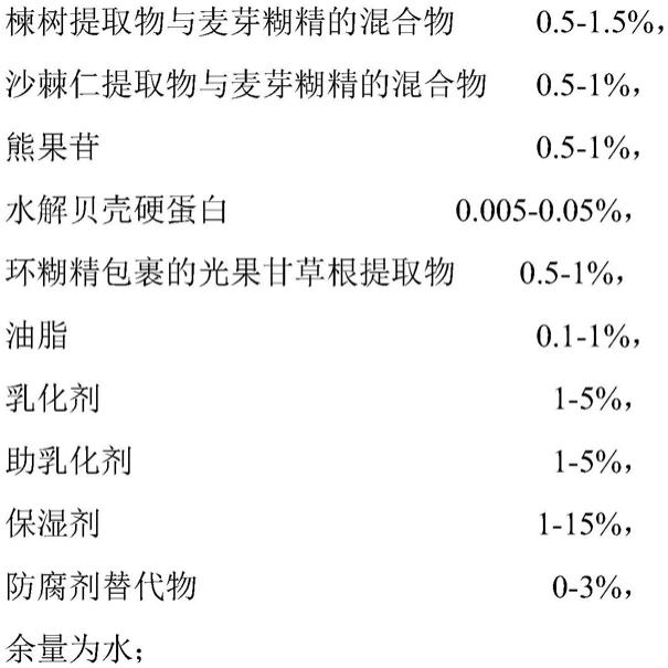 一种复合美白活性物纳米粒及其制备方法及应用与流程