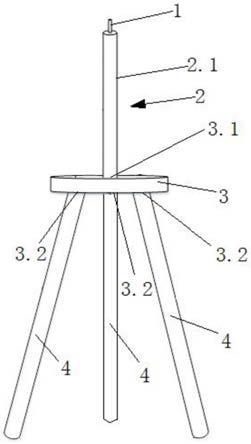 工频电磁场测量支架的制作方法