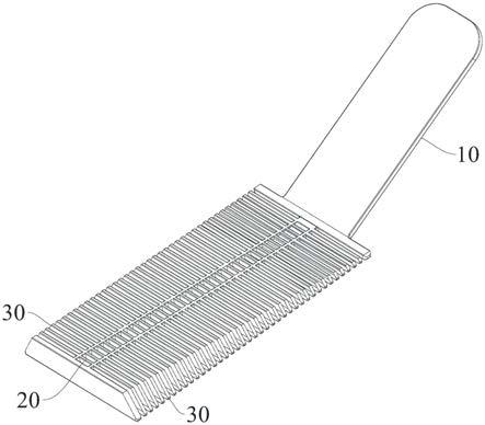 一种便于竖向握持的梳子的制作方法