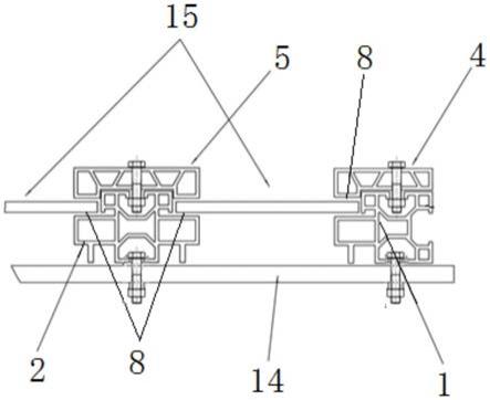 一种双玻光伏组件安装结构及具有其的安装支架的制作方法