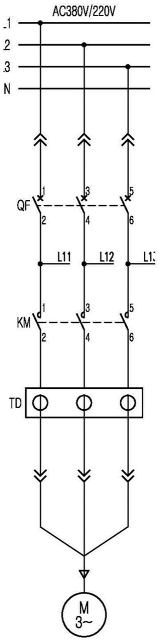 低压电机控制电路的制作方法