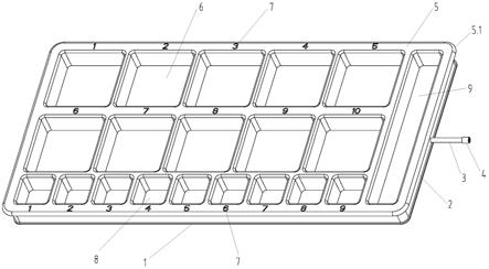 一次性充气式立体分格计数盒的制作方法
