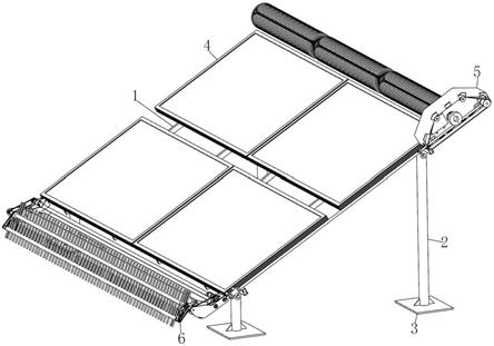 一种新能源光伏板用除雪机构
