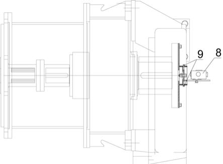 一种螺旋卸船机螺旋筒体中心测量装置的制作方法