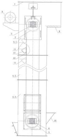 轨道交通铁路货车车门专用斗式提升机的制作方法