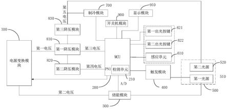 脱毛仪控制电路及脱毛仪的制作方法