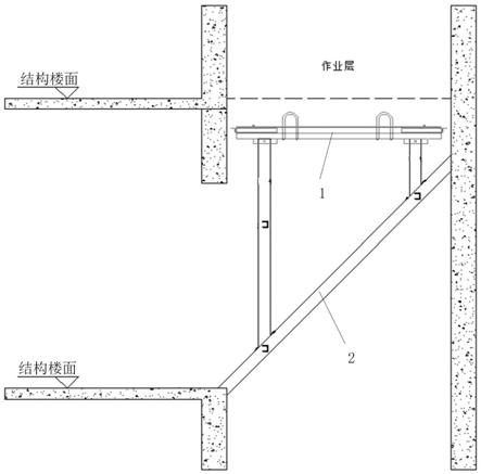 一种电梯井组装式可伸缩钢平台的制作方法