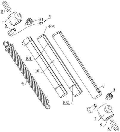 宠物牵引缓冲器的制作方法