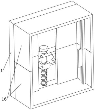 一种微调式民用建筑电箱精确预安装施工结构的制作方法