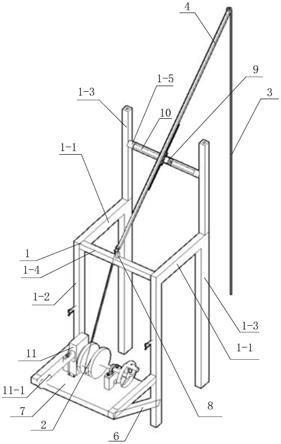 一种竖井联系测量钢丝悬挂装置的制作方法