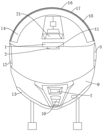 一种骑行护具可穿戴式VRHUD智能气囊头盔的制作方法