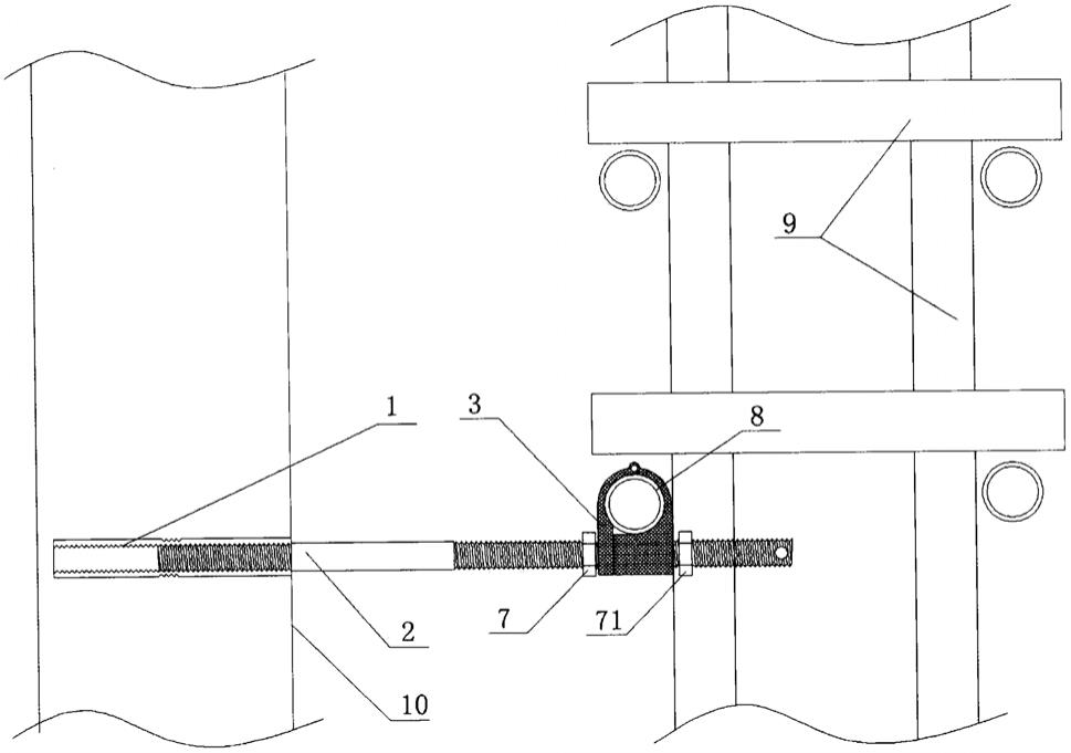 螺杆式脚手架连墙件的制作方法