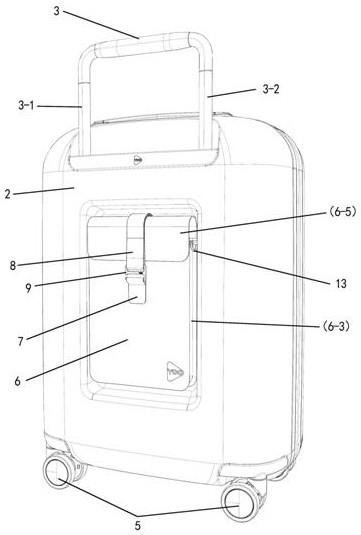 附带便携式挎包的行李箱的制作方法