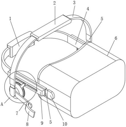 一种扬声器耳麦外置在绑带上的VR一体机的制作方法