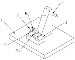 一种托架爪部连接孔钻孔夹具的制作方法