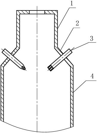 炉顶喷煤枪的制作方法