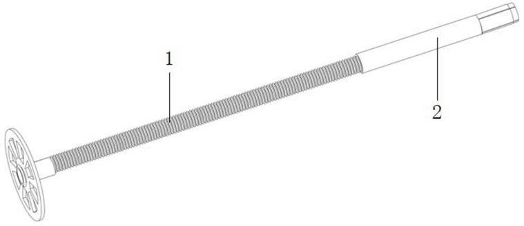 一种建筑保温系统用击芯断热桥锚栓的制作方法