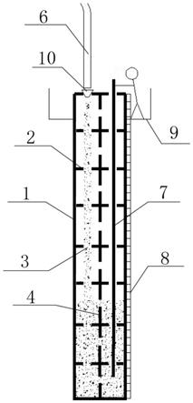 一种混凝土高抛补振装置及其多腔多隔板钢管柱的制作方法