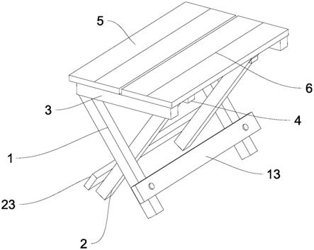 一种折叠边桌的制作方法