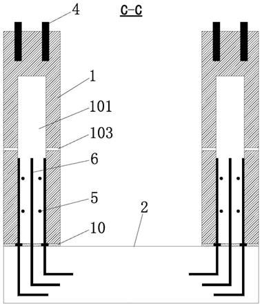 一种预制空腔柱装配式柱式检修坑及其施工方法与流程