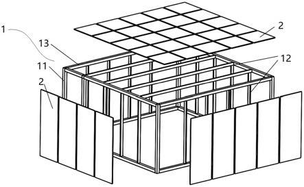 设于建筑内部的模块化快接空间构建结构的制作方法