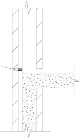 夹心保温双面叠合剪力墙安装时底部发泡橡塑的固定结构的制作方法