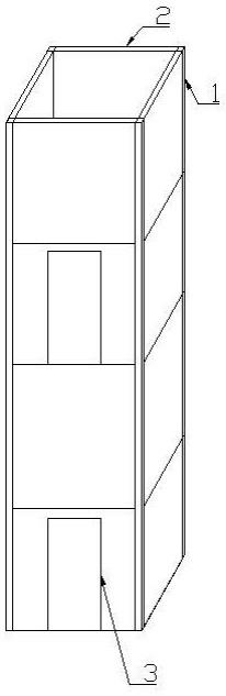 一种旧房改造电梯壳体结构的制作方法