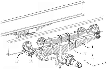 一种抗侧倾的汽车主副簧悬架系统的制作方法